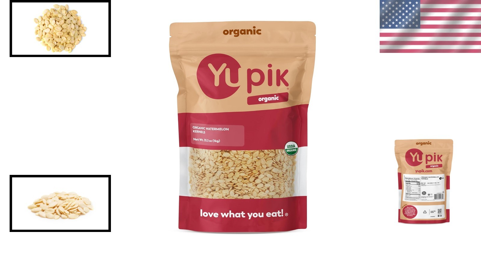 Organic Watermelon Kernels, Ideal for Baking, Snacking
