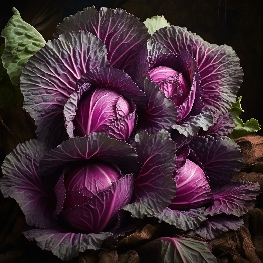 500+ Mammoth Red Rock Cabbage Seeds – 100% Heirloom – Non-GMO – Open Pollinating