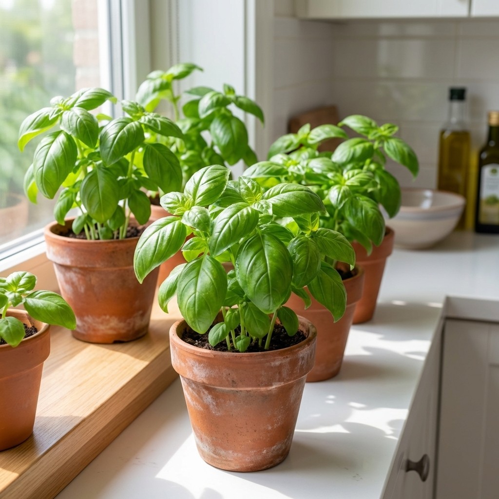 Basil Seeds 1000pcs Fresh Leaf Herb for Outdoor Use