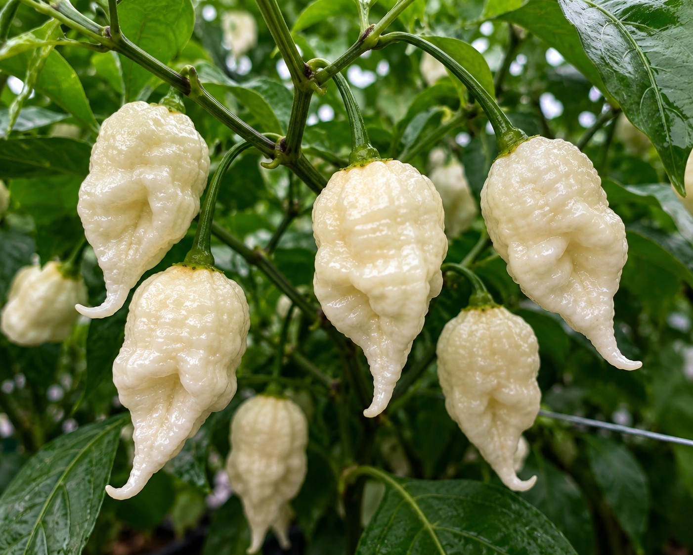 🌶️ White Ghost Scorpion Pepper Seeds (10) | OPEN POLLINATED | Superhot