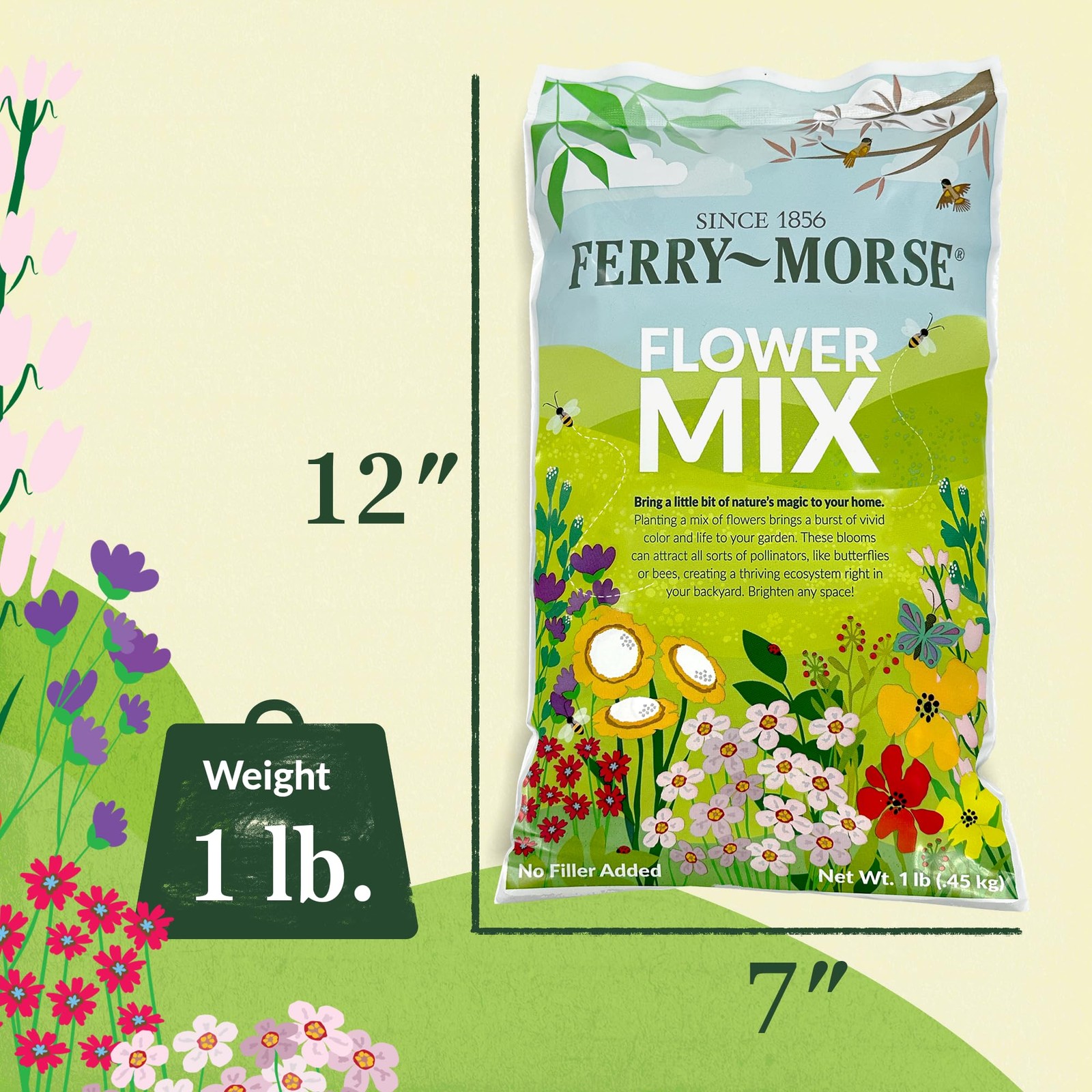Ferry-Morse Midwest Mix Bulk Wildflower Seeds, 1lb