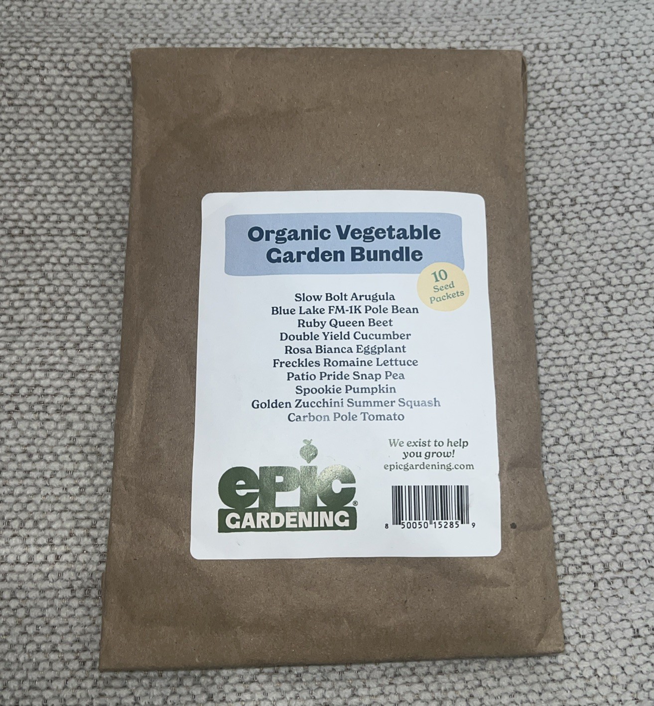 Epic Gardening Organic Vegetable Garden Bundle Variety 10 Seed Packets Tomato