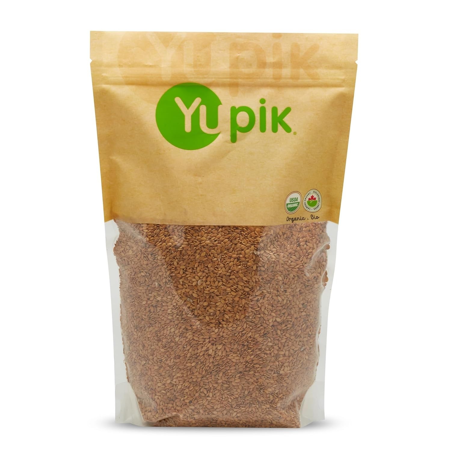 2.2 lb Resealable Organic Flax Seeds – Gluten-Free & Non-GMO for Healthy Living