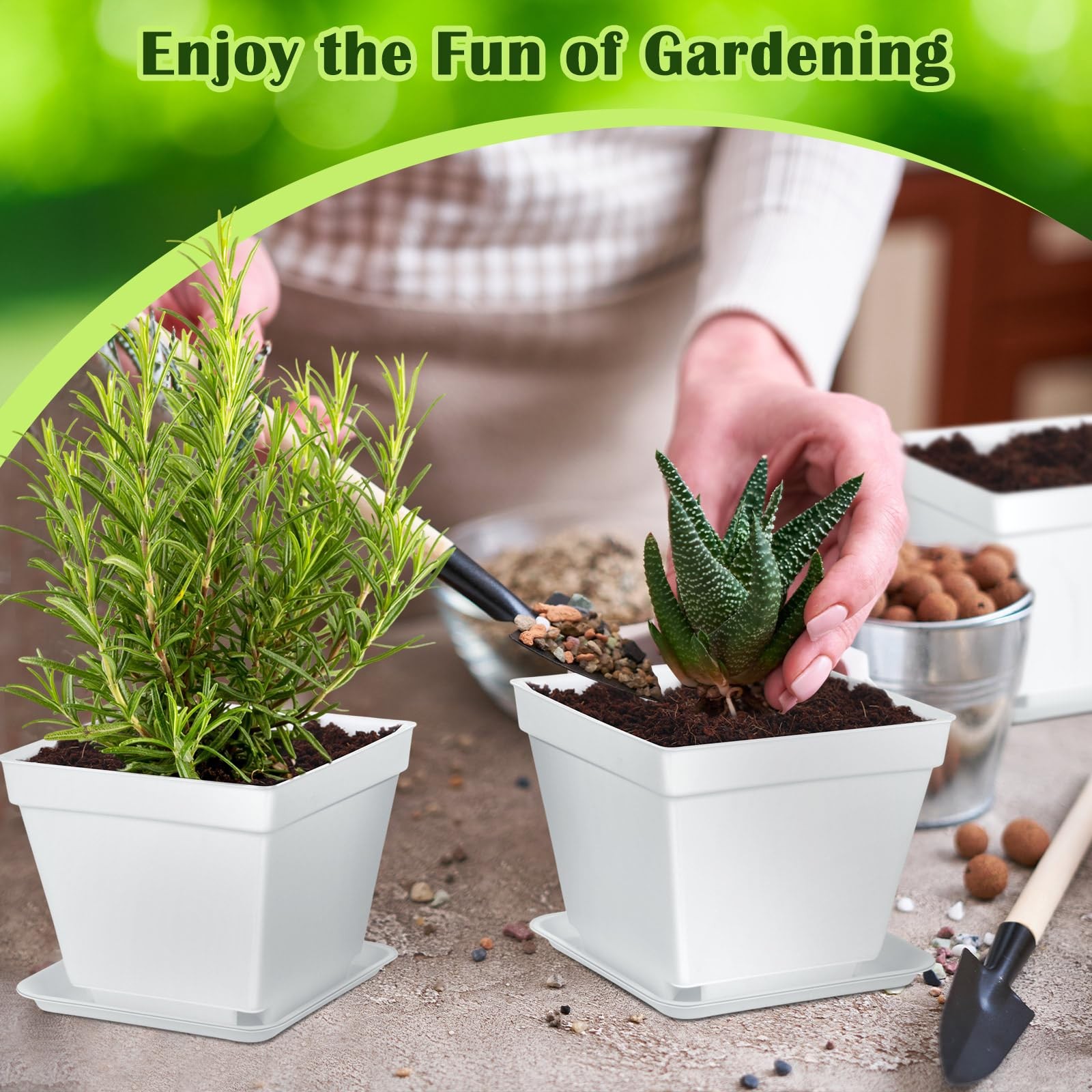 10 Set Indoor Herb Garden Starter Kit, Herb Growing Kit with Pots, Nutritiona…