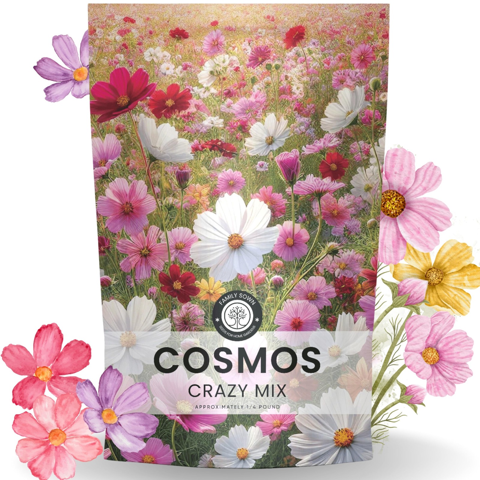 Bulk Cosmos Flower Seeds 20,000 Count for Planting 1/4 Pound Pouch