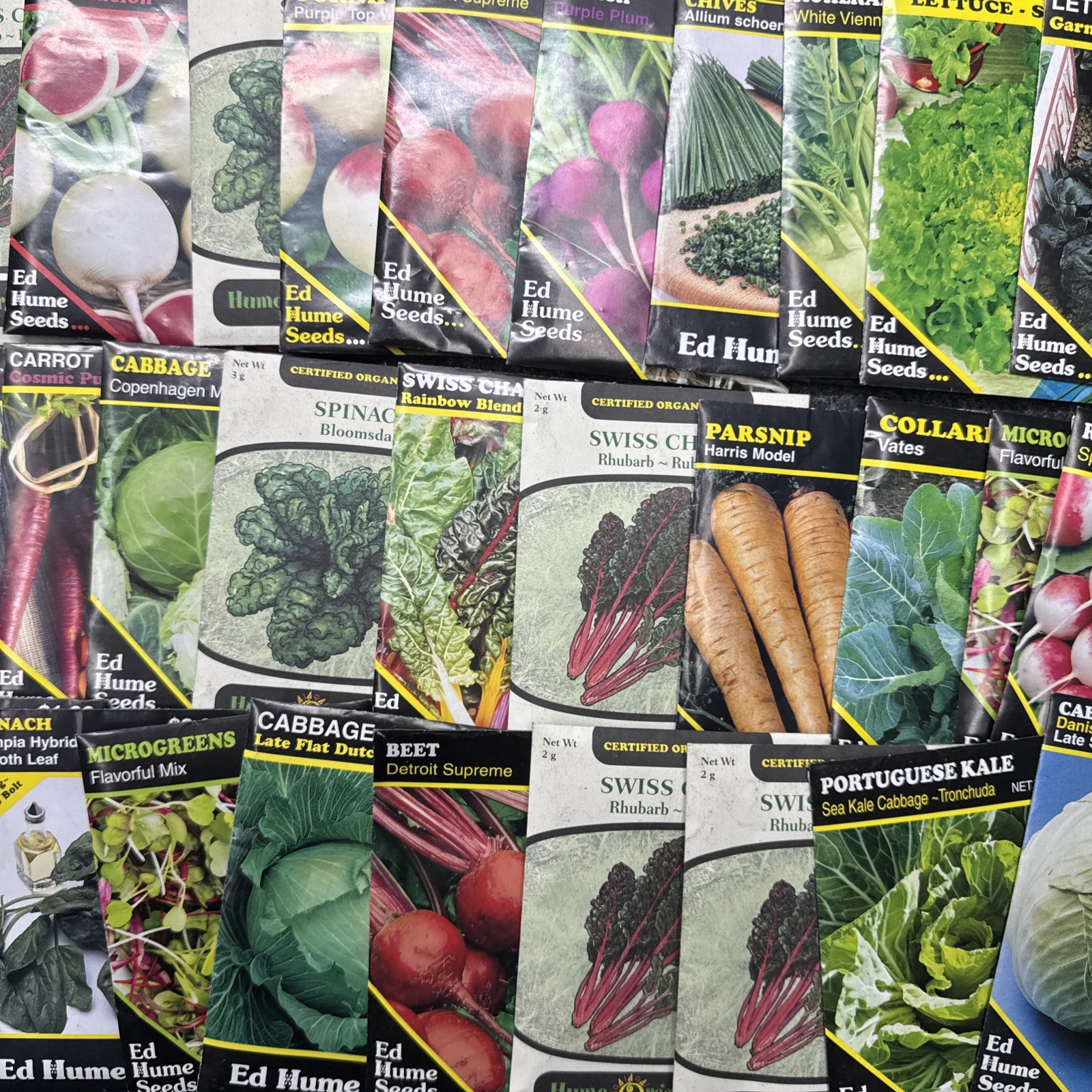 Vegetable & Herb Packets 2025 mix gardening. Lot Of 145 Packets