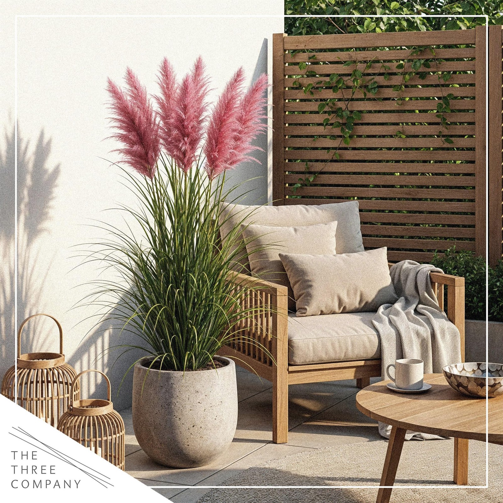 Pink Pampas Grass 10″ Tall Perennial Accent Plant in 1.5 Qt Pot
