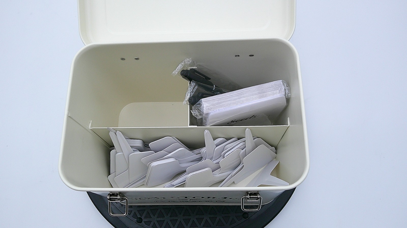 Seed Storage Container Box with Lid Garden Seed Packet Storage Organizer