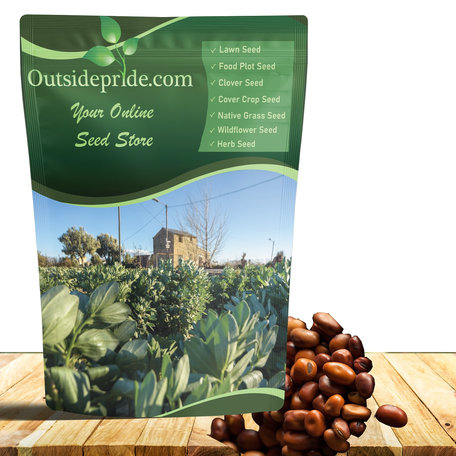5 LBS Fava Bean Seeds For Cover Crops & Food plots