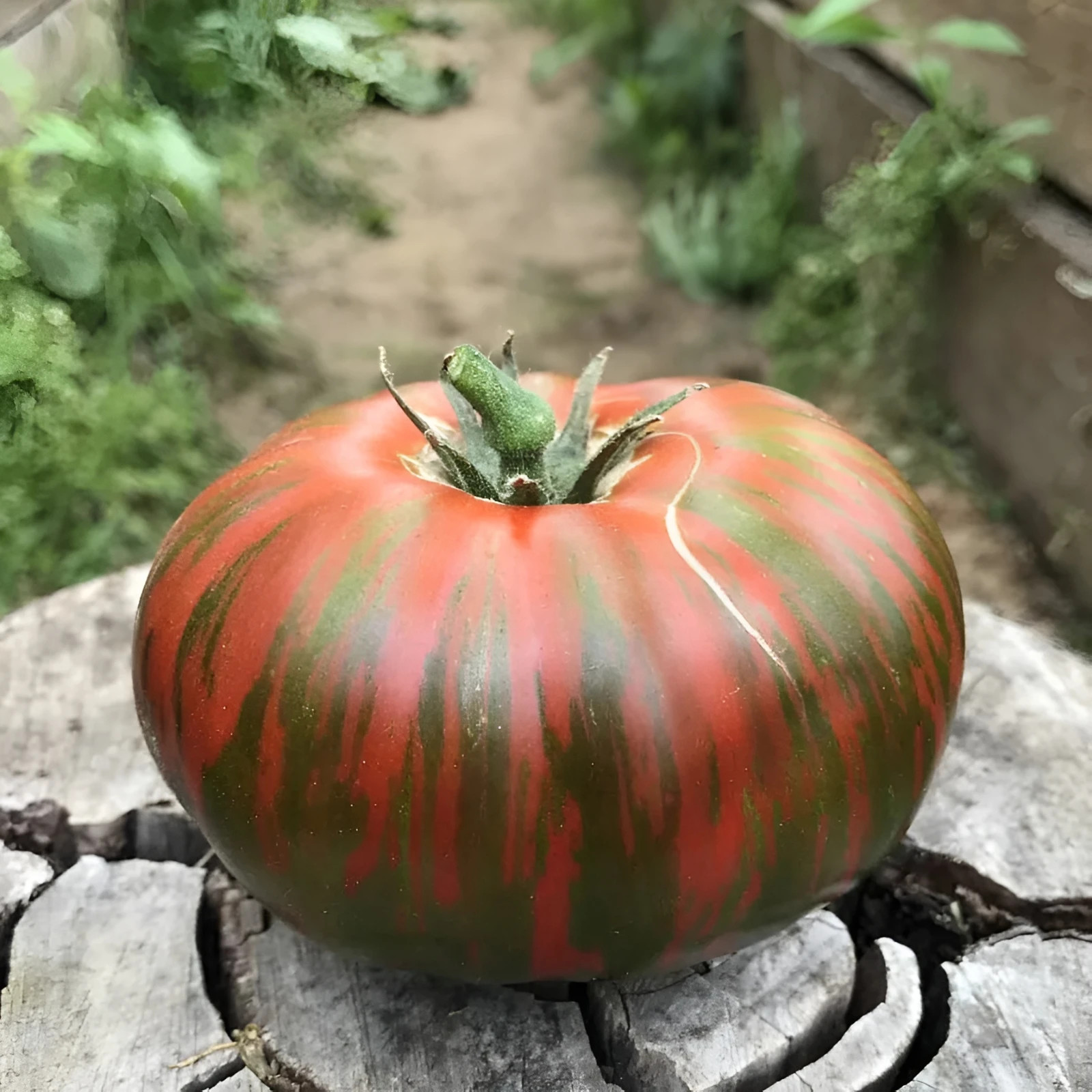 100 Heirloom Vintage Wine Tomato Seeds Large 1LB Chocolate&Red Striped Beefsteak