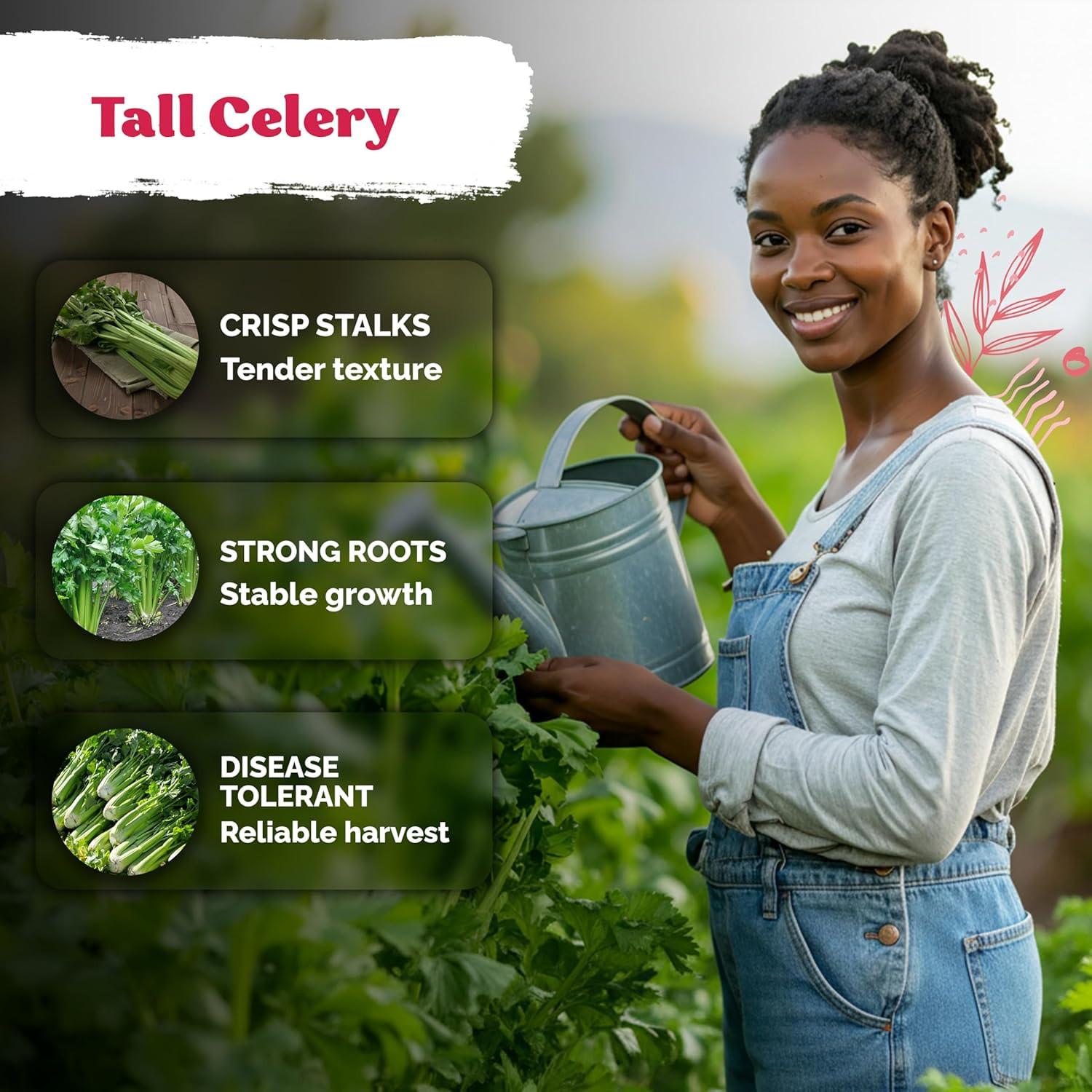 1000 Tall Utah Celery Seeds (Apium Graveolens) – Celery Seed Packets Home Grown