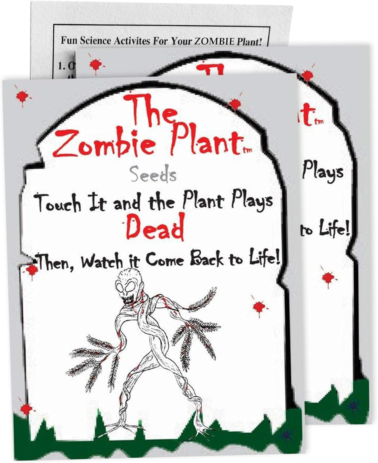 Zombie Plant Seed Packets – Grow a Live Sensitive Plant That Plays Dead When Tou