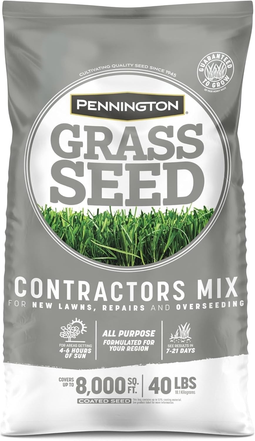 Pennington Northern Contractors Grass Seed Mix 40 lbs Covers Up To 8000 sq. ft.