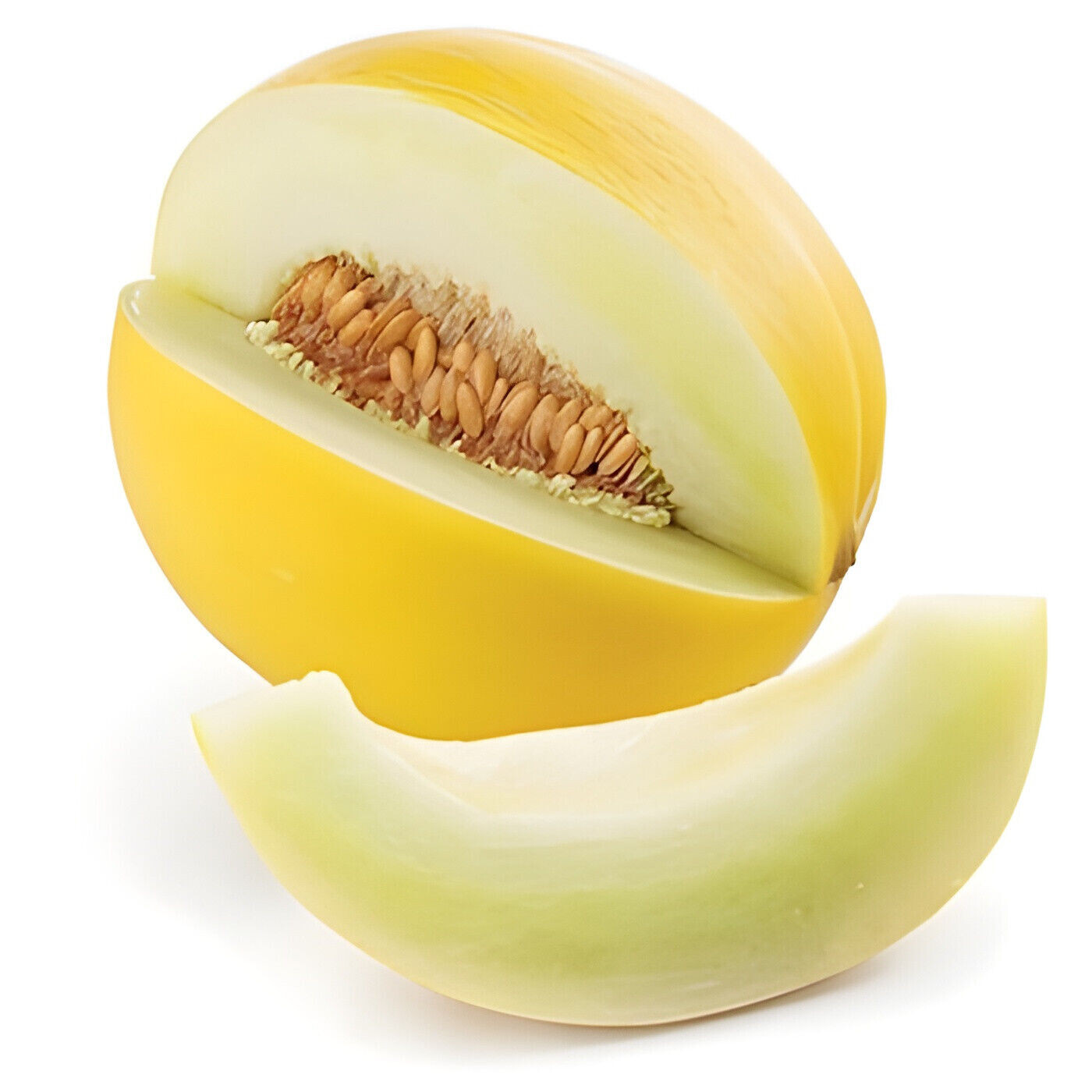 40 Heirloom Canary Melon Seeds – Devine Creamy Sweet White Flesh
