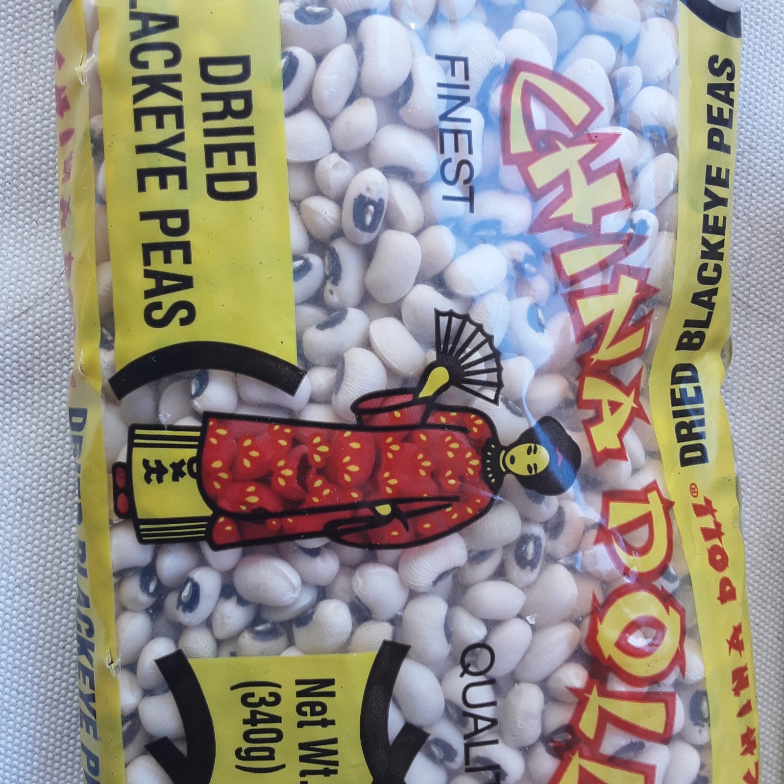PEAS Dry CHINA DOLL Black Eye Peas NEW ( 2) 12 oz. bags FREE SHIPPING USA GROWN