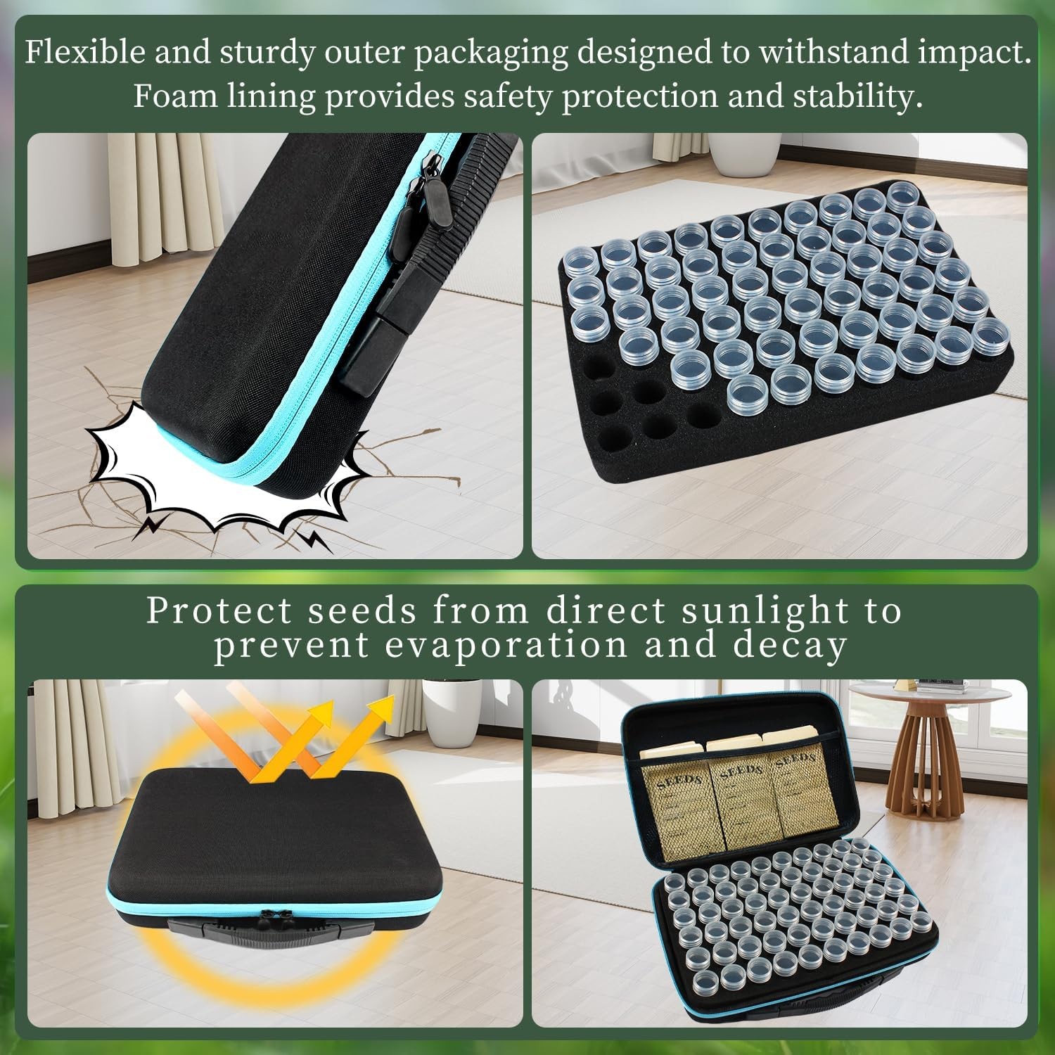 59 Slot Seed Storage Organizer Kit Large Capacity Storage Container with Slot Se