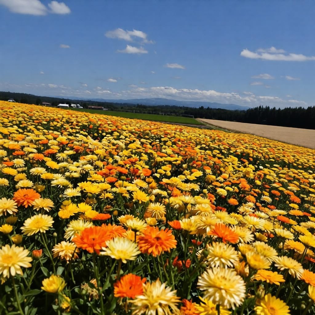 1000 PCS Calendula Seeds Planting Pacific Beauty Mix Non GMO Edible Flower