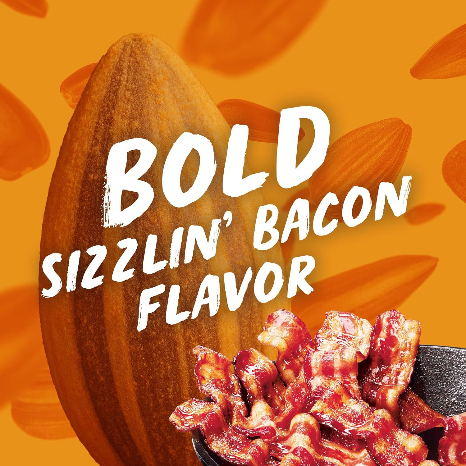 BIGS Sunflower Seeds, Sizzlin’ Bacon Flavor, 8g Protein, 5.35 oz.