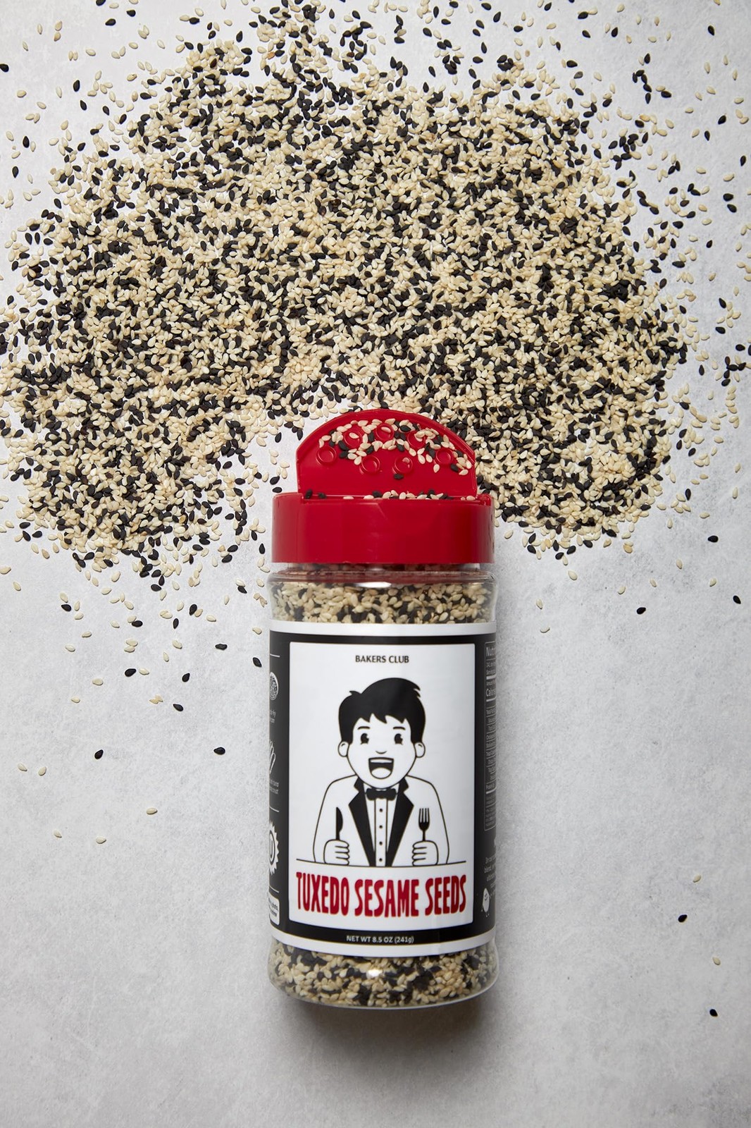 Bakers Club 8.5oz Mixed Black and White Sesame Seeds – 8.5 Ounce (Pack of 1)