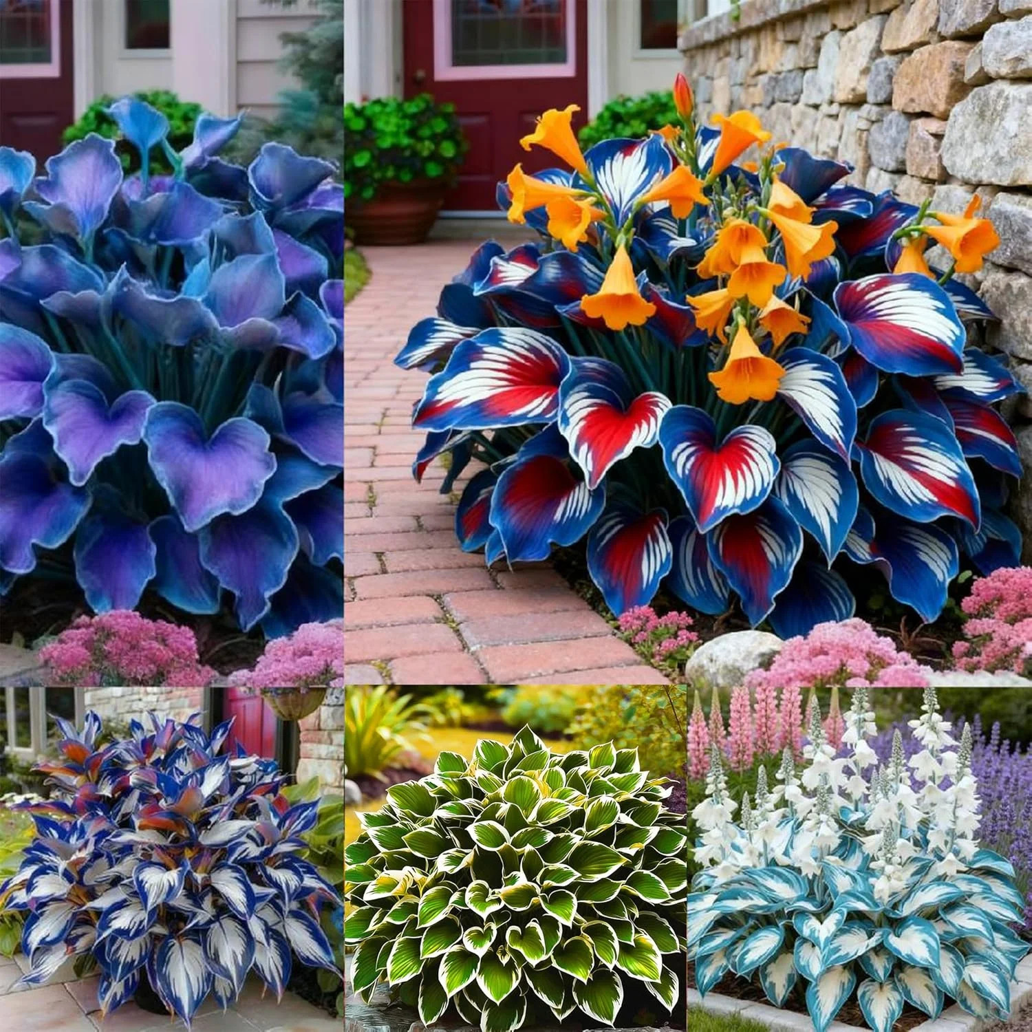 Hosta Seeds for Planting, 300+ Mixed Color Perennial Hosta Seed, Heirloom Non-GM