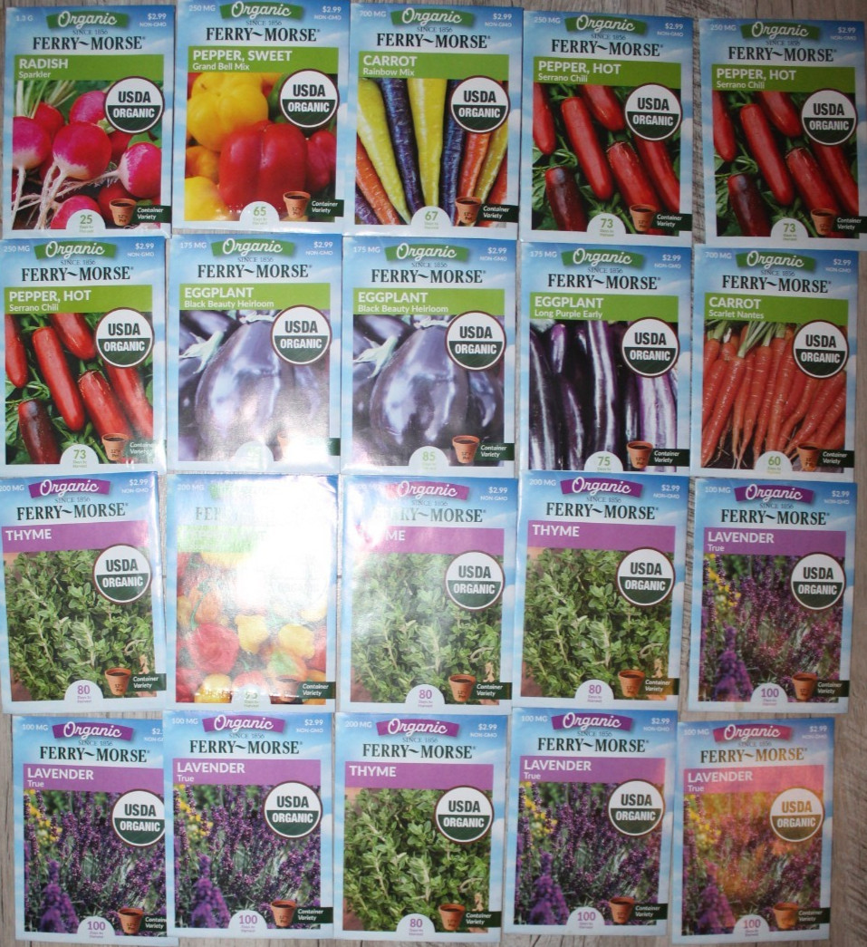 100 pack Garden Seeds Bundle – 12/25 $250-$300+ GRAB BAG MYSTERY BAG *READ* 11