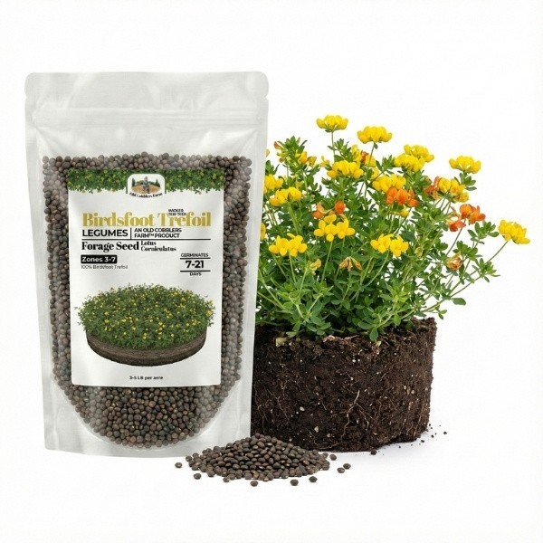 Old Cobblers Farm™ Wicked Tuff Turf Empire Birdsfoot Trefoil Seed – Green Forage