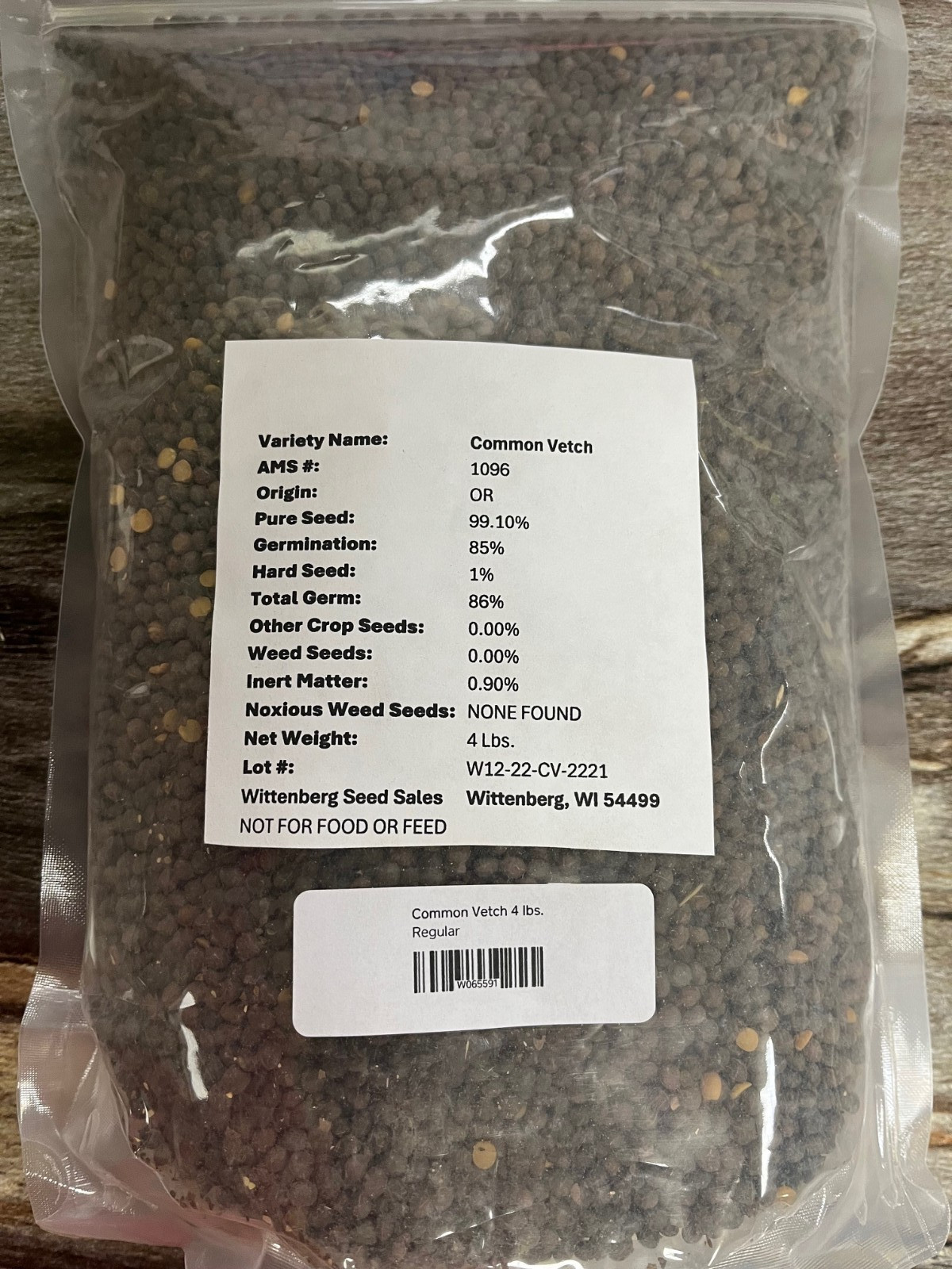 4 lbs Common Vetch Seed – Deer Food Polt / Cover Crop, Green Manure, Pasture
