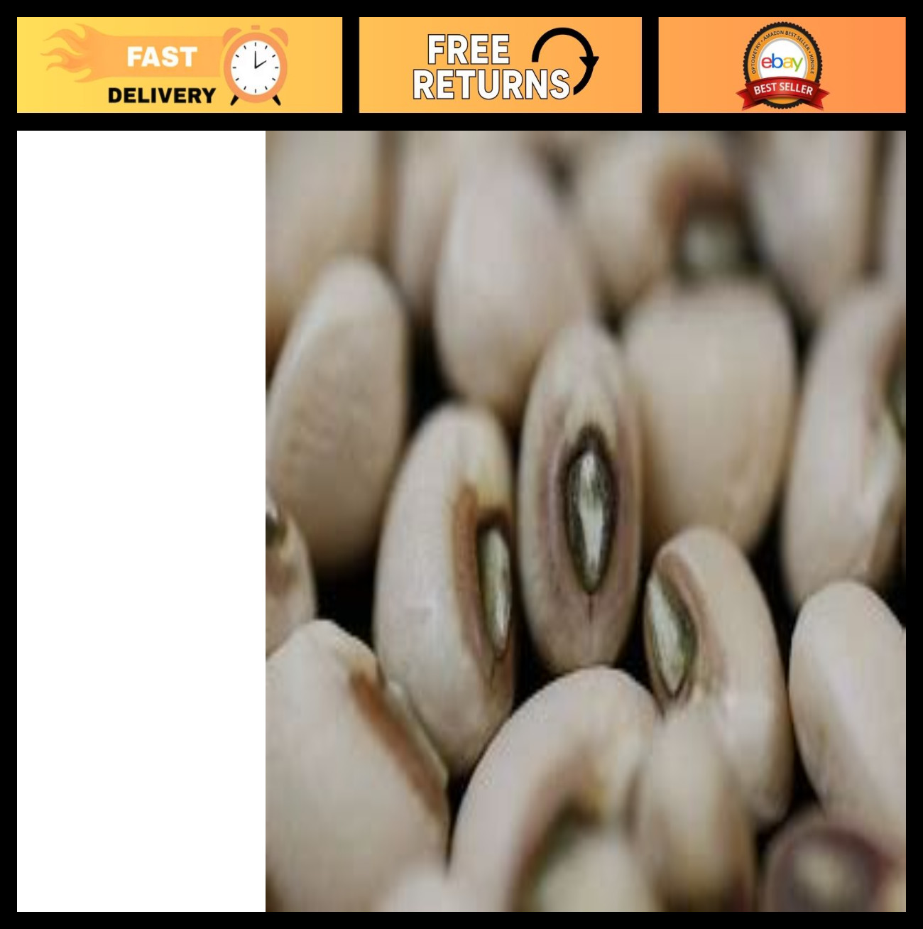 Heirloom Blackeye Pea Seeds – Bulk 1 lb, Non-GMO, Great for Gardening & Planting