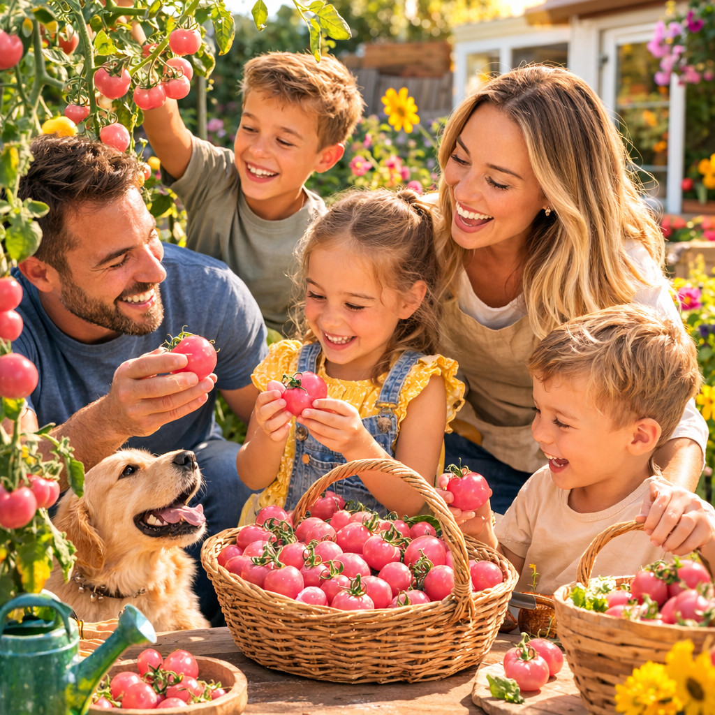 Super Sweet Pink Cherry Tomato Seeds 200+ Non-GMO Garden Snack Tomato