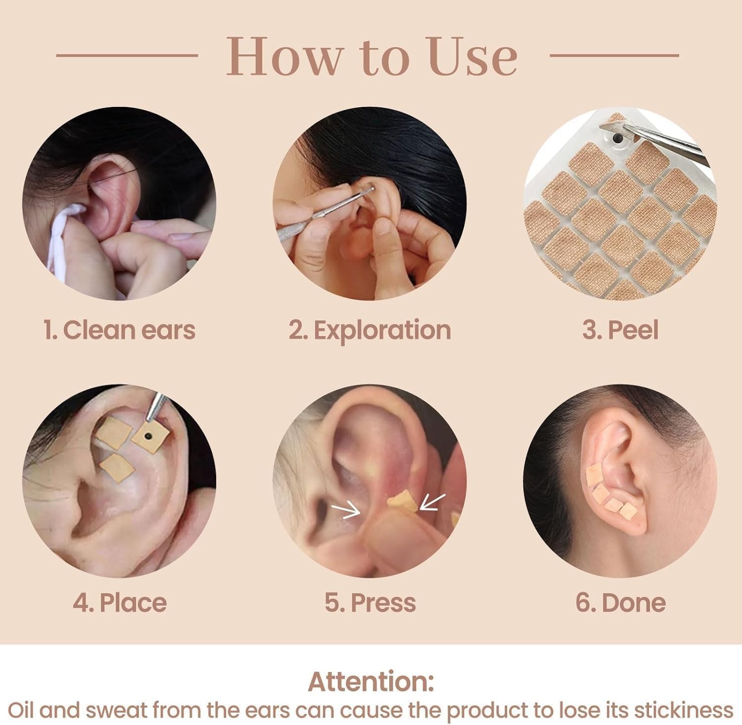 600-Piece Ear Seeds Kit – Natural Vaccaria Seeds for Auricular Acupressure – …