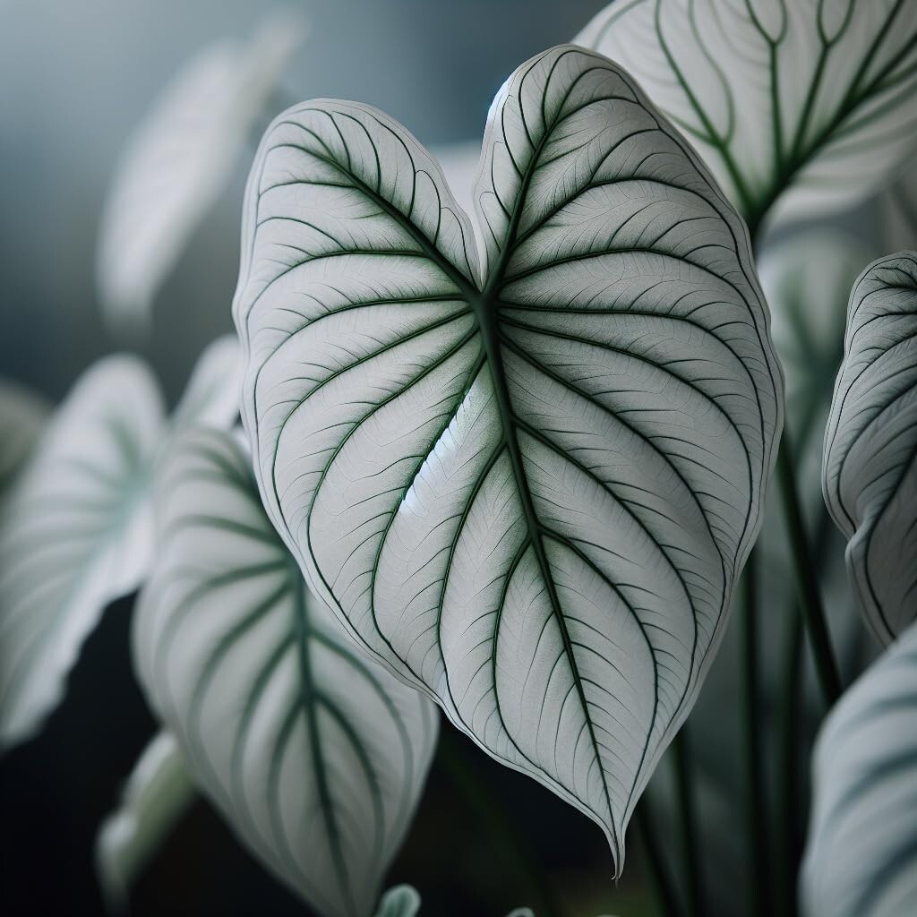 2 Snow White Caladium Bulbs for Planting – Perennial Hosta, Elephant Ears, Fancy