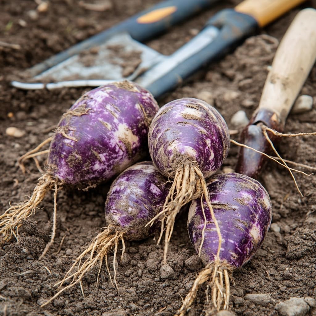 100 Pcs Dioscorea Alata Seeds, Heirloom Purple Yam Vegetable Seeds for Planti…