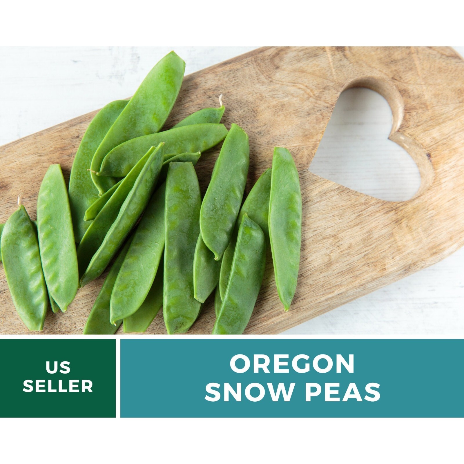 Peas, Snow, Oregon Sugar II – 25 Seeds – Heirloom Vegetable – Open Pollinated –