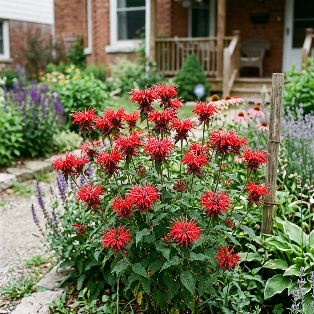 100 Crimson Red Bee Balm Monarda Seeds for Planting – Premium Heirloom Seed