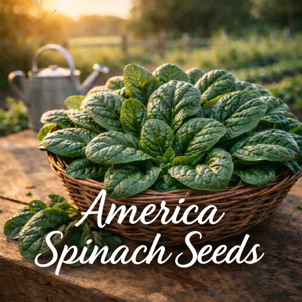 America Spinach Seeds – Heirloom – Cold Hardy Leafy Greens – Non-GMO 100 seeds