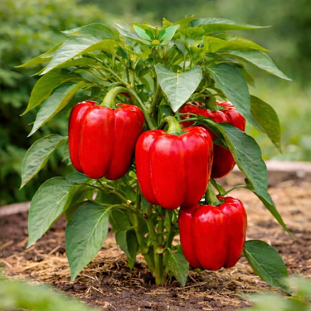 Sweet Bell Pepper Seeds Collection – Red Yellow Orange Green Bell Peppers – V…
