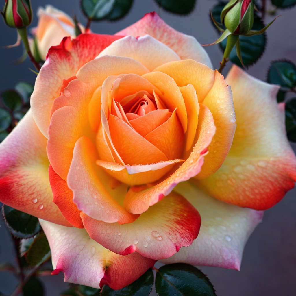 10 Rose Seeds Flower Bush Perennial Shrub Garden Perennial Seed “Orange White”