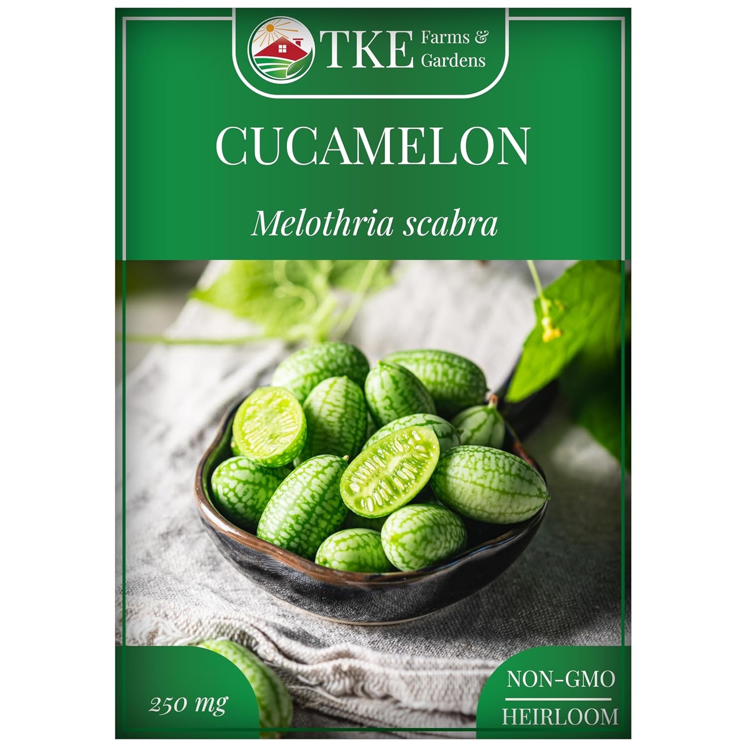 Cucamelon Heirloom Non GMO Vegetable Seeds for Planting, 75 Seeds, Gardening,