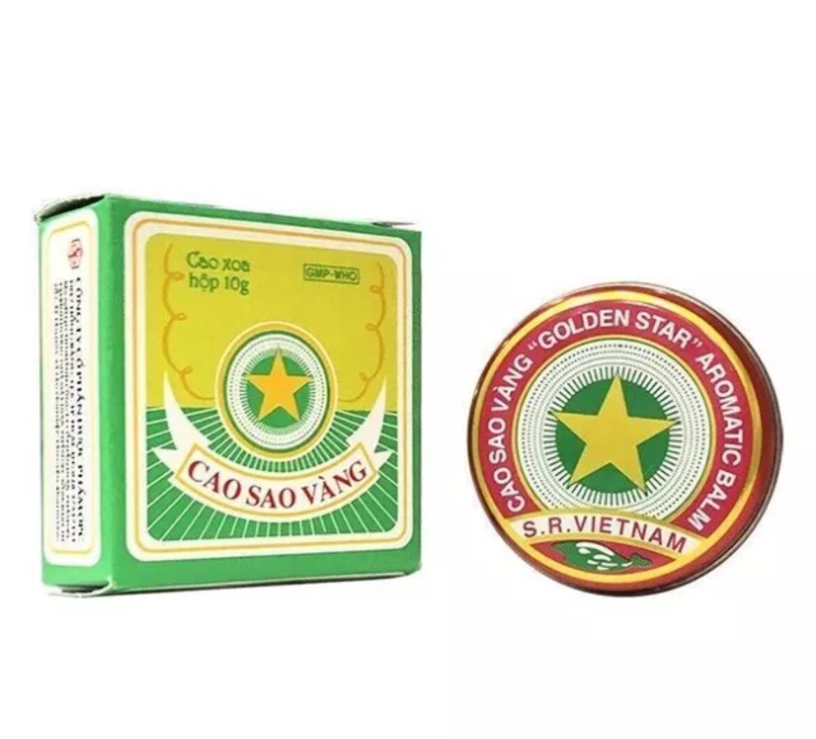 Golden Star Aromatic Balm Cao Sao Vang, 8gr 10 pcs