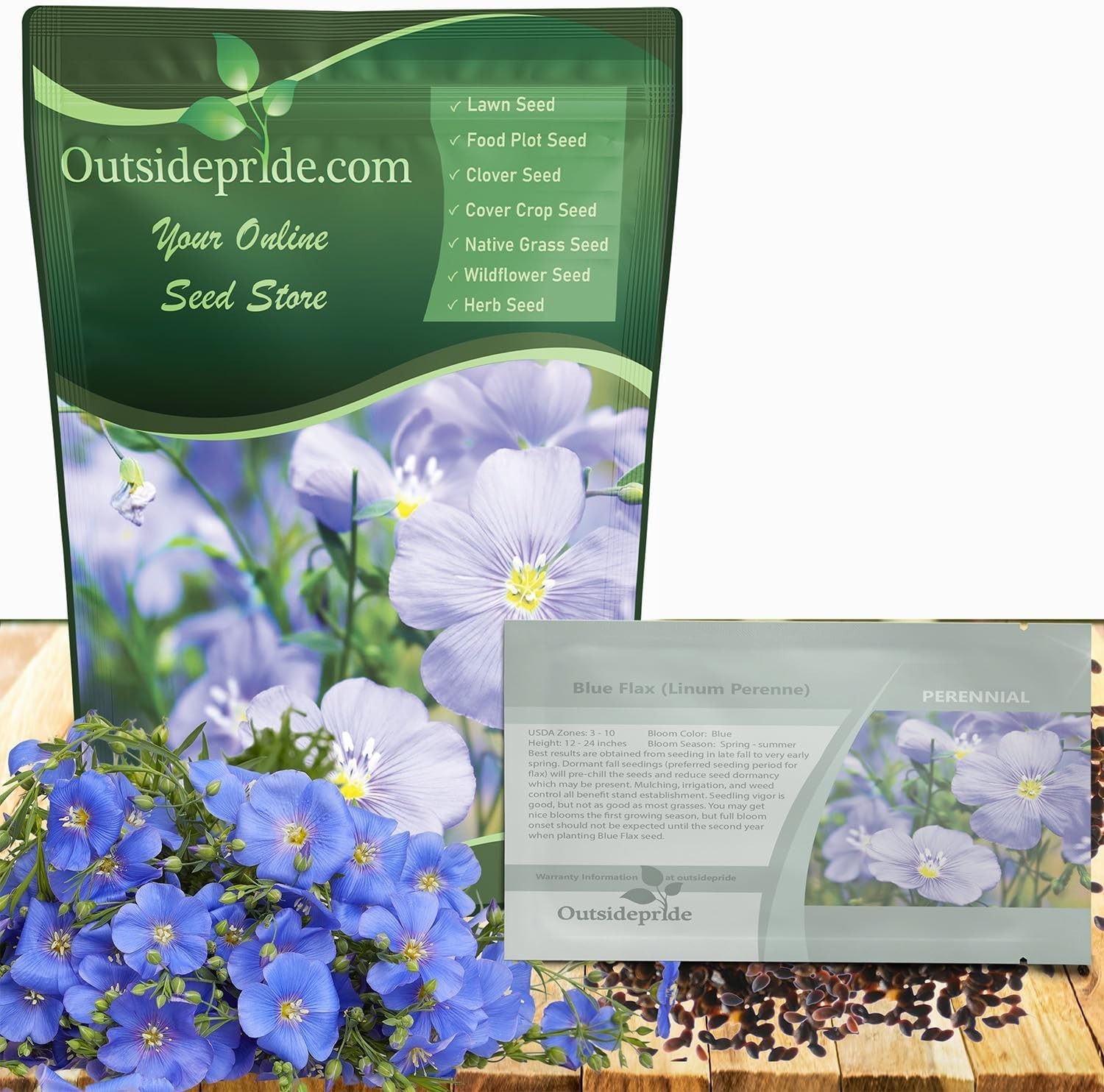 Easy Planting 5000 Blue Flax Seeds – Attract Pollinators & Enhance Your Garden