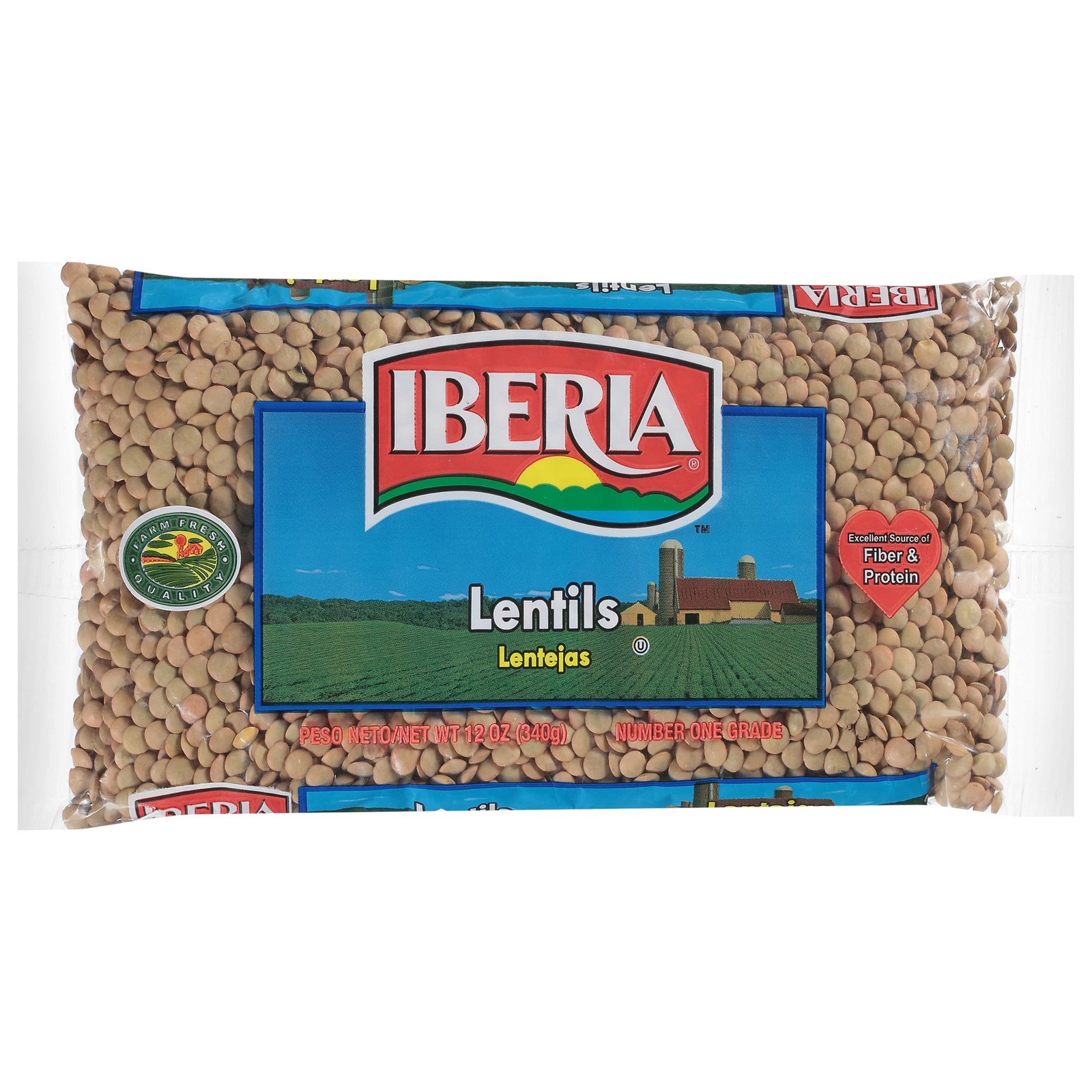 Iberia Dry Lentils, Kosher, Keto & Vegetarian, 12 Oz