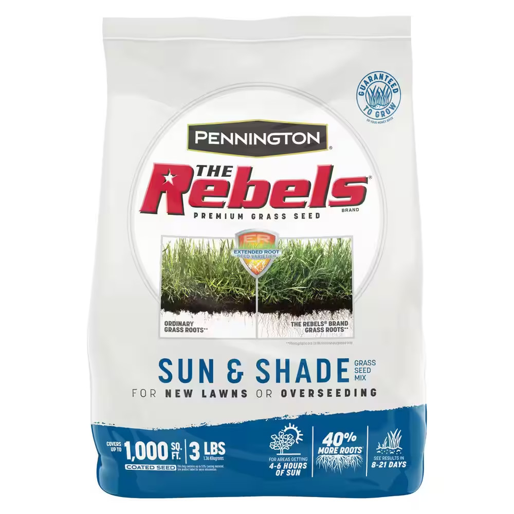 Rebels 3 Lbs. 1000 Sq. Ft. Sun and Shade Grass Seed Blend