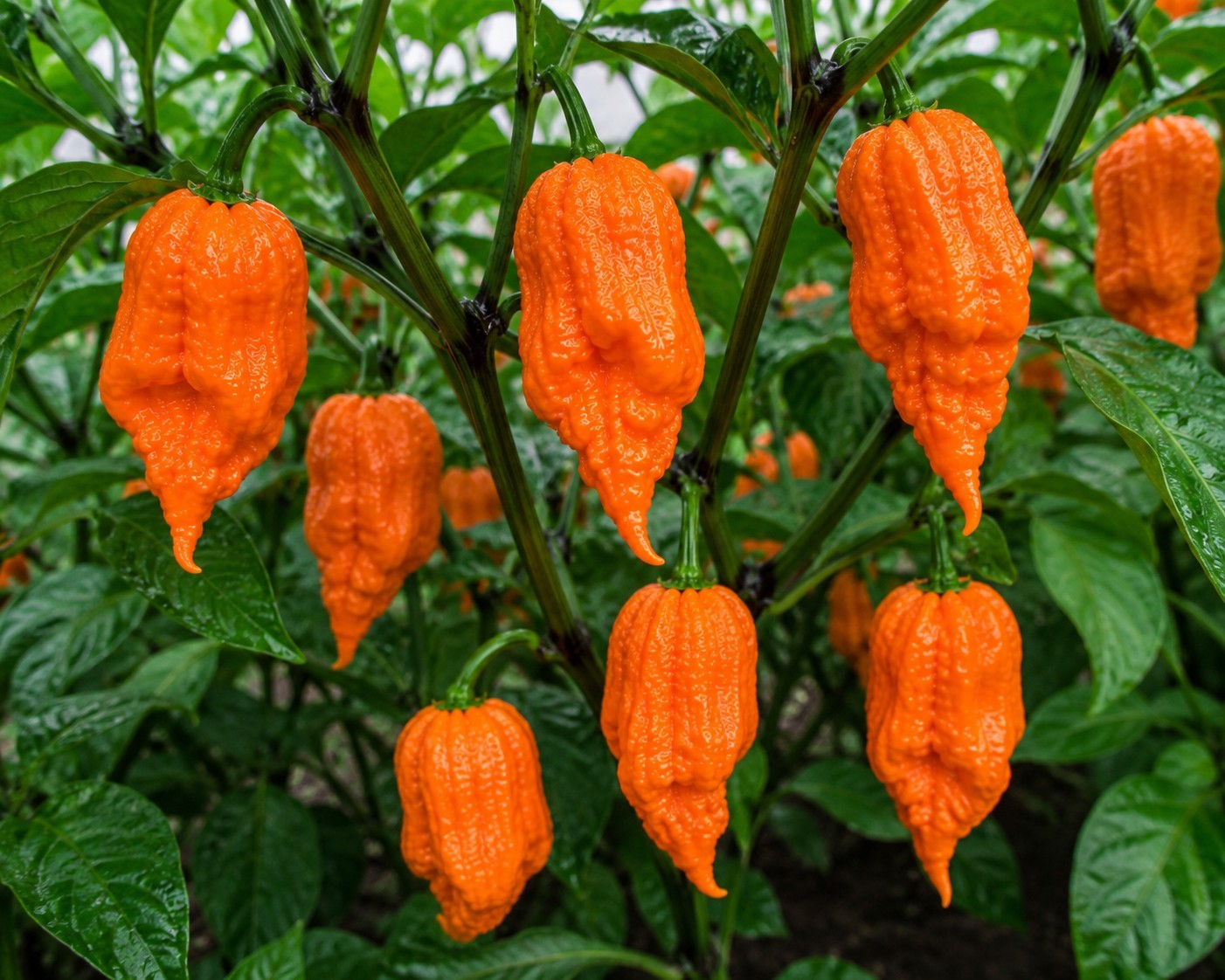 🌶️ Orange Ghost Pepper Seeds (10) | OPEN POLLINATED | Superhot