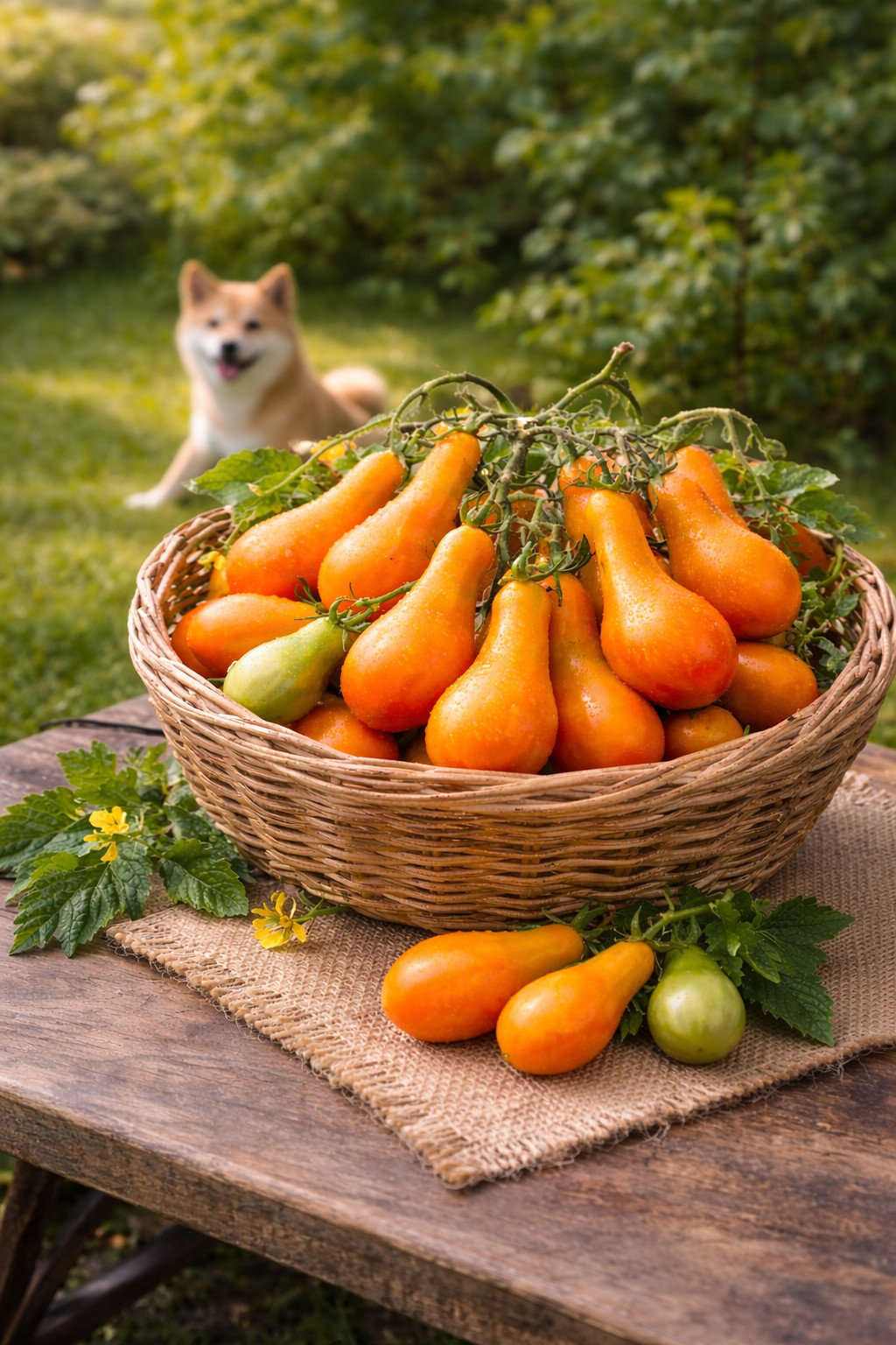 Rare Mila Orange Pear Tomato Seeds (10) Long Neck Heirloom High Yield Non-GMO
