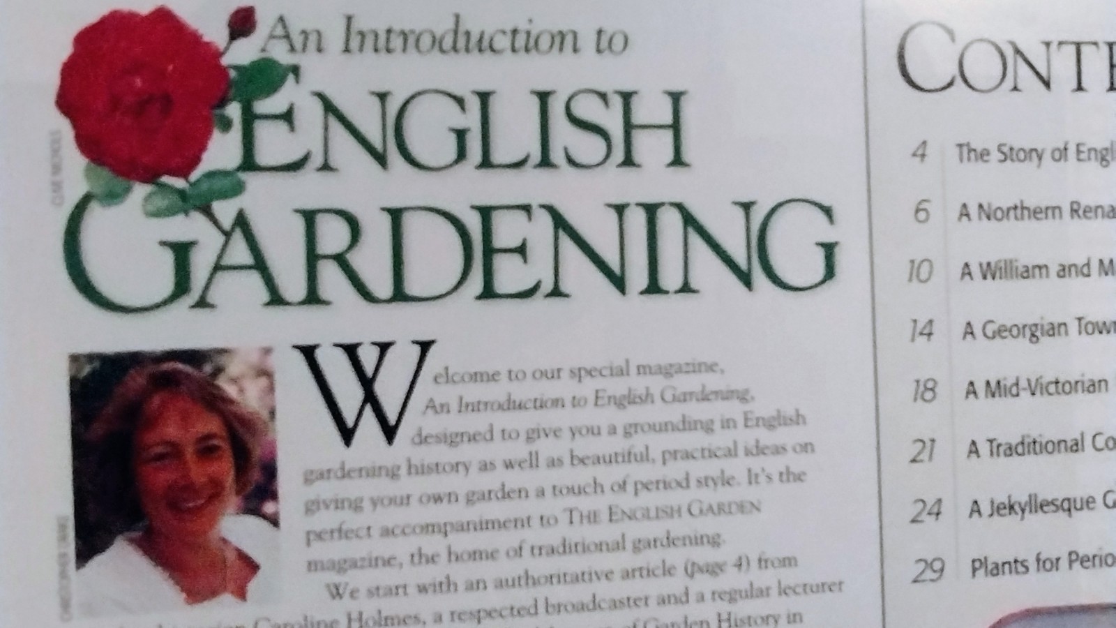 MAGAZINE INTRODUCTION TO ENGLISH GARDENING — AMAZON 2000 VICTORIAN / ROSES