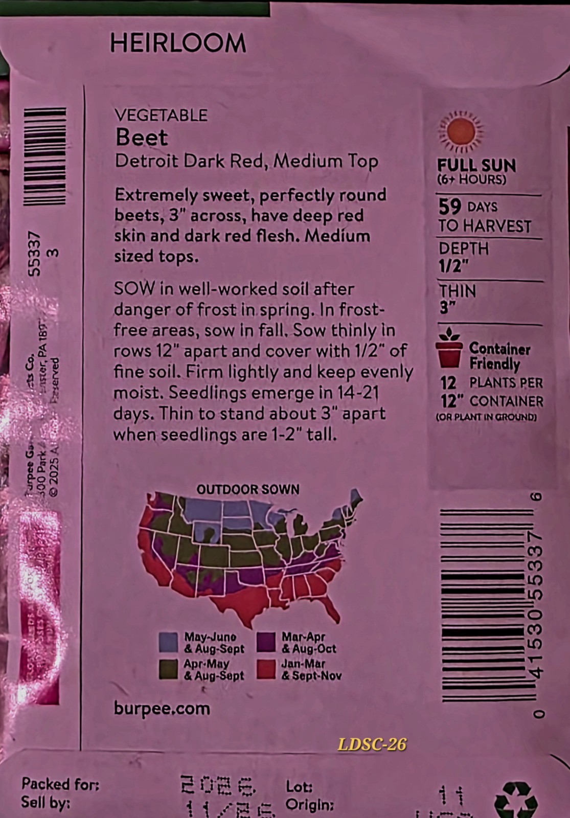 2026 SEEDS 32+ Varieties of ~ Burpee Vegetable Seeds ~ Heirlooms Too!