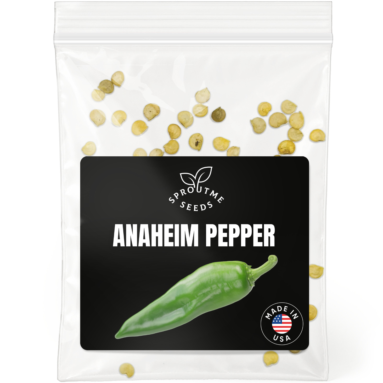 Anaheim Pepper Seeds 50+, Heirloom Non-GMO, Mild Heat Chili for Roasting