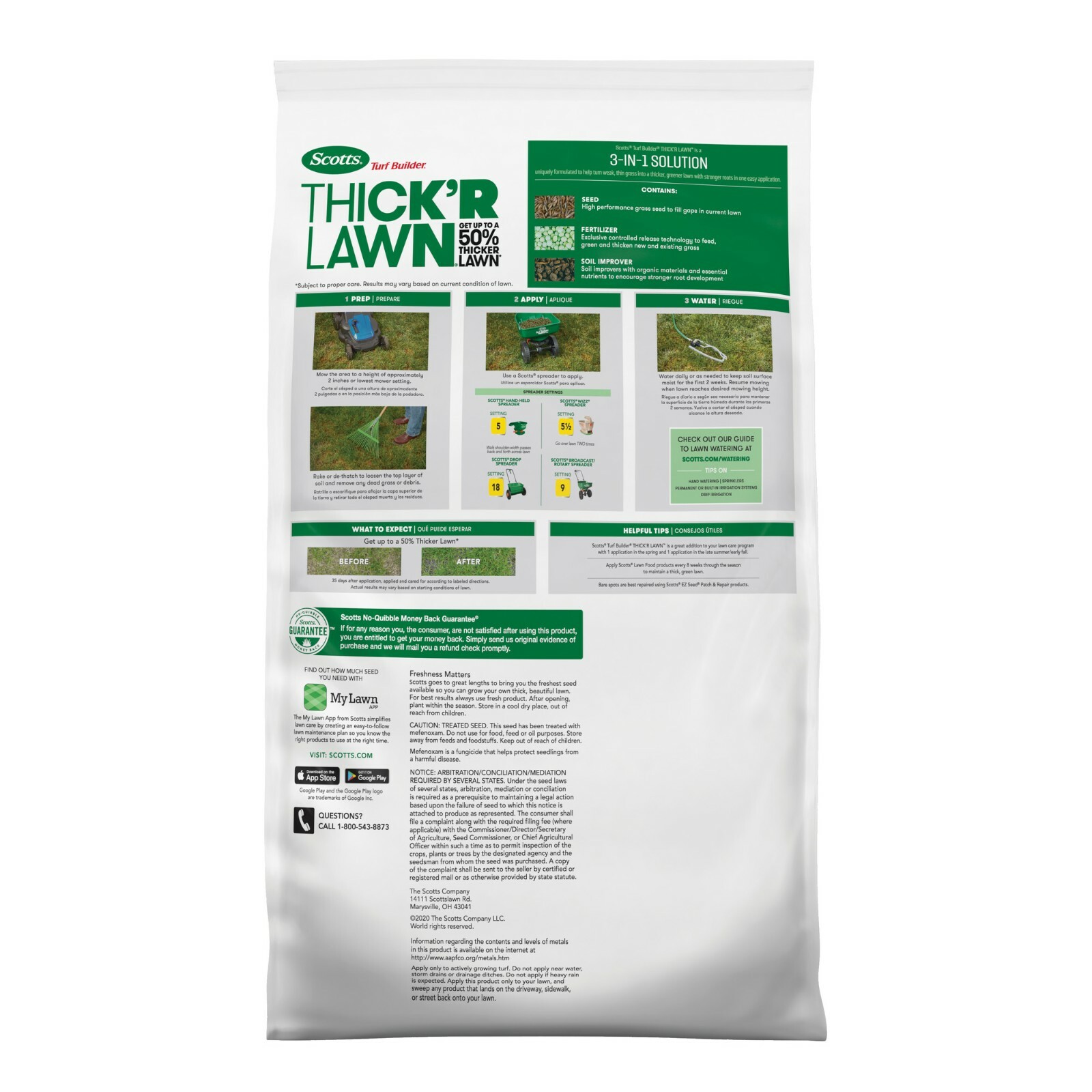 Scotts Turf Builder Thick’R Lawn Sun & Shade 40 lbs.