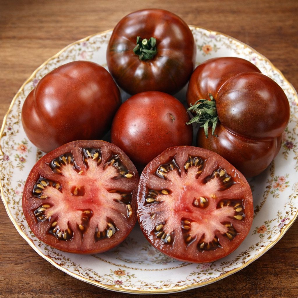 10 Rare Sleeping Lady Dwarf Tomato Seeds , Chocolate Color, Free Shipping USA
