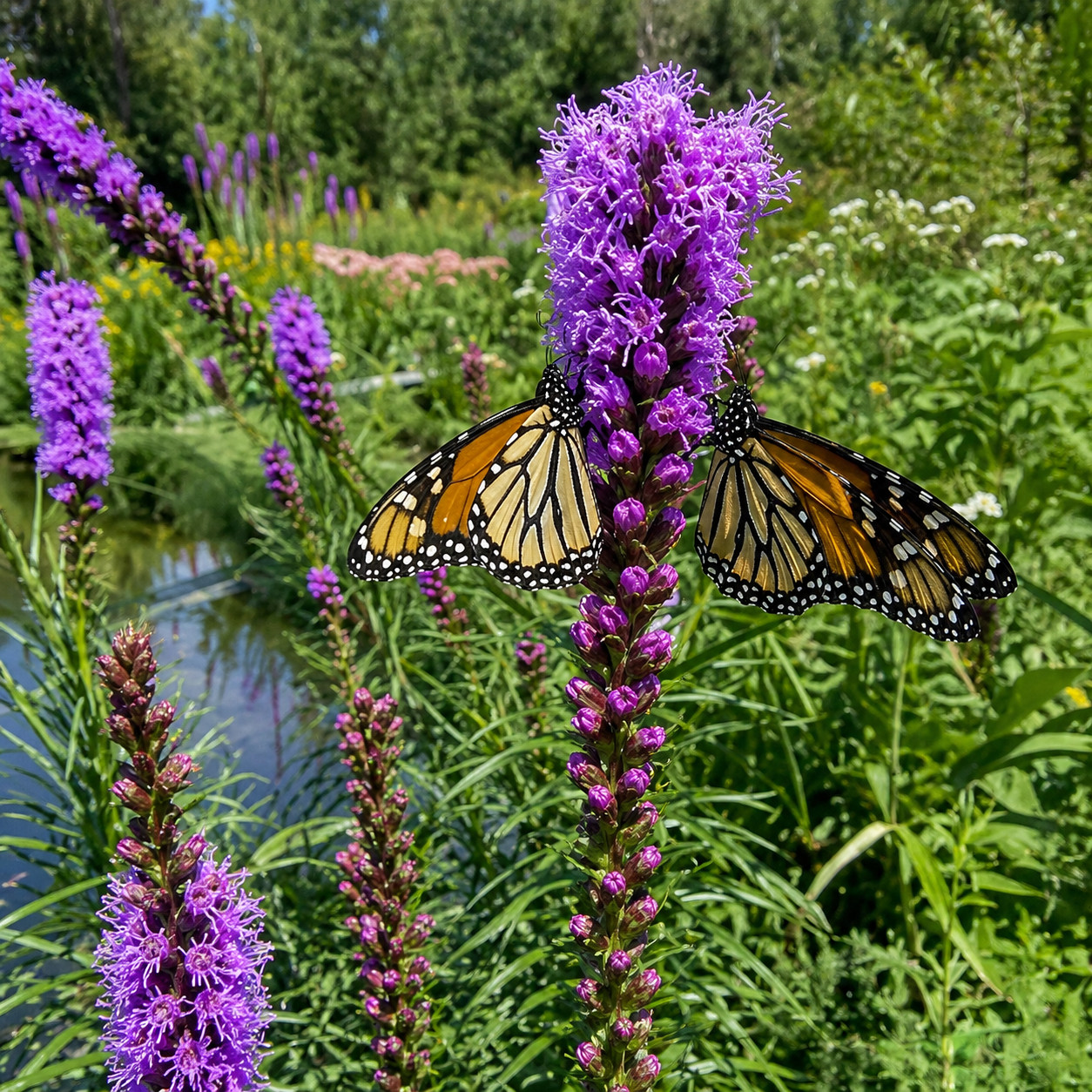 70 Prairie Blazing Star Seeds, Snakeroot, Native Wildflower, Genuine USA